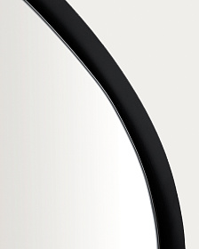 Зеркало Tebel черное металлическое 67,5 x 74,5 см