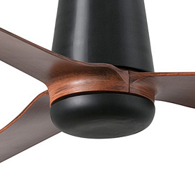 Потолочный вентилятор PUNT TUB M Ш1300MM черный 3 PALAS темное дерево