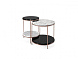 Приставной столик Stanley 2 Carrara Marble/Black/Copper Stainless
