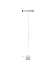 Торшер Lynor из матового металла с основанием из белого мрамора