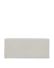 Изголовье Valma из жемчужного шенилла со съемным чехлом для кровати 160 x 200 см