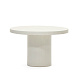 Aiguablava Круглый стол из белого цемента Ø 120 см