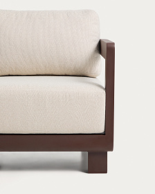 Уличное кресло Nerano из коричневого алюминия