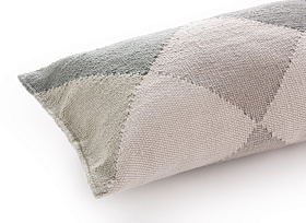 Подушка Diamond серый-зеленый