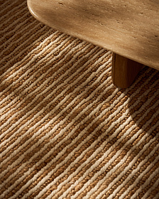 Ковер Derule бежевый из джута и шерсти 230 x 160 см