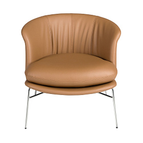 Кресло 5192 из коричневой экокожи