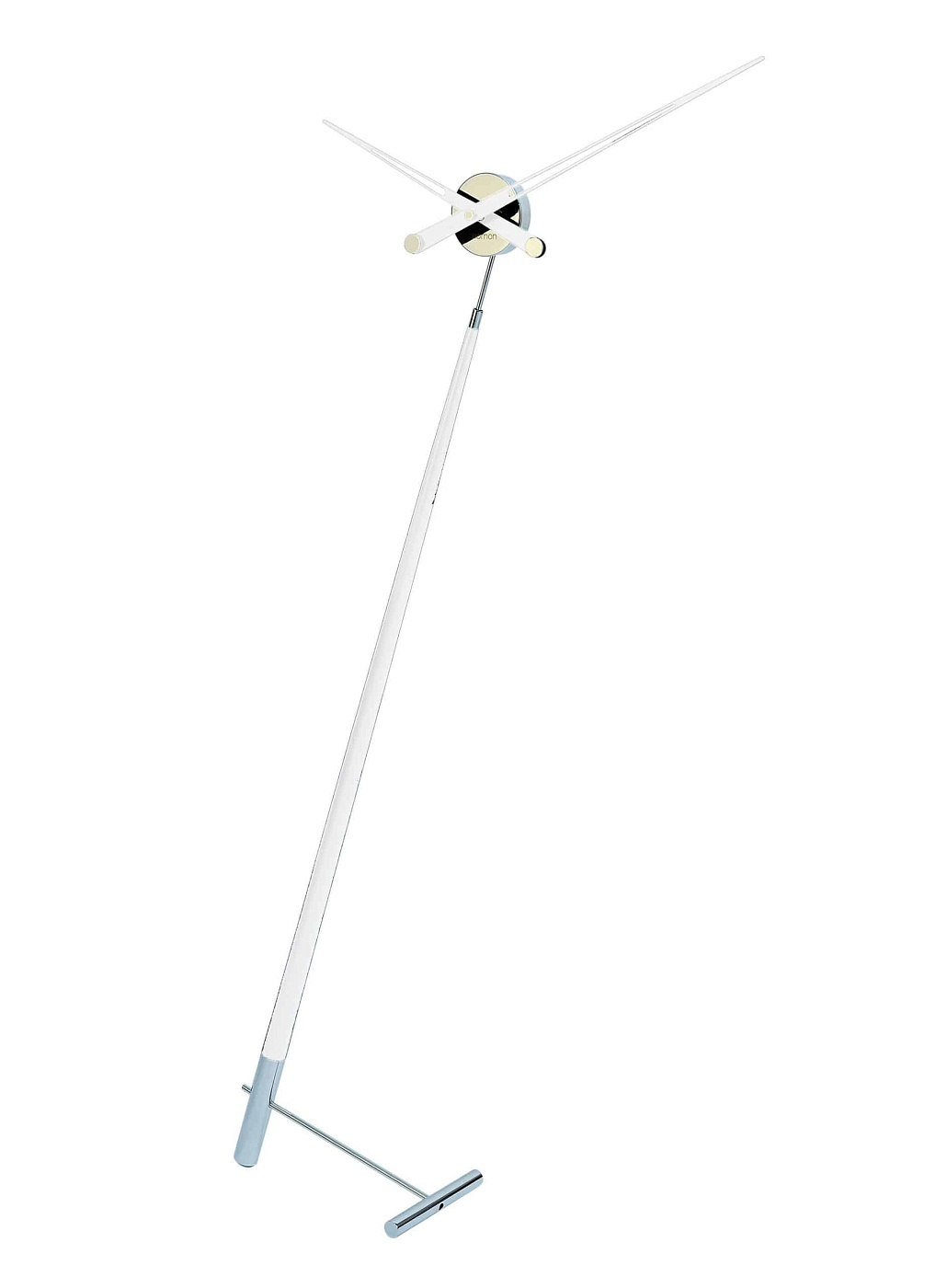 Напольные часы Pisa L хром-белый