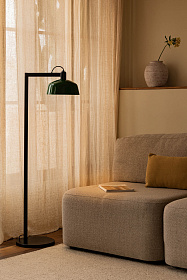 Торшер TATAWIN с абажуром зеленый металл 1xE27