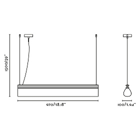 CATA Подвесной светильник орех SMD LED 15W 2200K