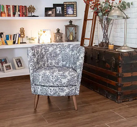 Кресло Peque Wood Legs ткань ALBERO 02 (S.5)