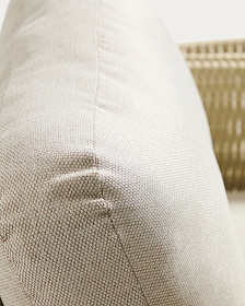 Уличное кресло Alipa из акации и веревки цвета экрю