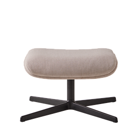 Пуфик Rever с мягкой обивкой и алюминиевым поворотным основанием на 4 спицы.