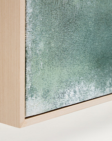 Абстрактная картина Selnar зеленая 60 x 90 см