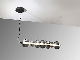 Gladis Люстра большая черно-дымчатый