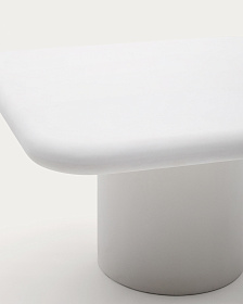 Уличный стол Addaia цемент, белый 135 x 135 см