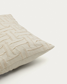 Lir Чехол для подушки из хлопка с вышивкой, бежевый 30 x 50 см