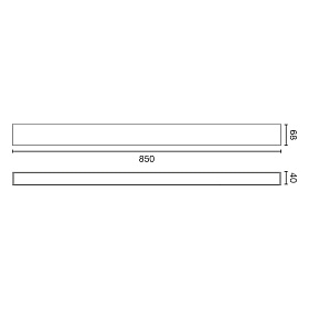 VIA EVO Потолочный светильник 850 20W 3000K черный CASAMBI