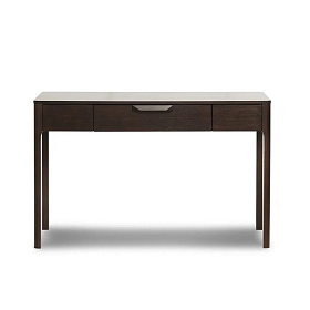 Письменный стол RONDA с ящиком темный орех V36W1