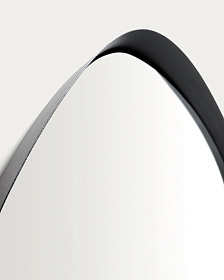 Зеркало Tebel черное металлическое 85 x 93,5 см