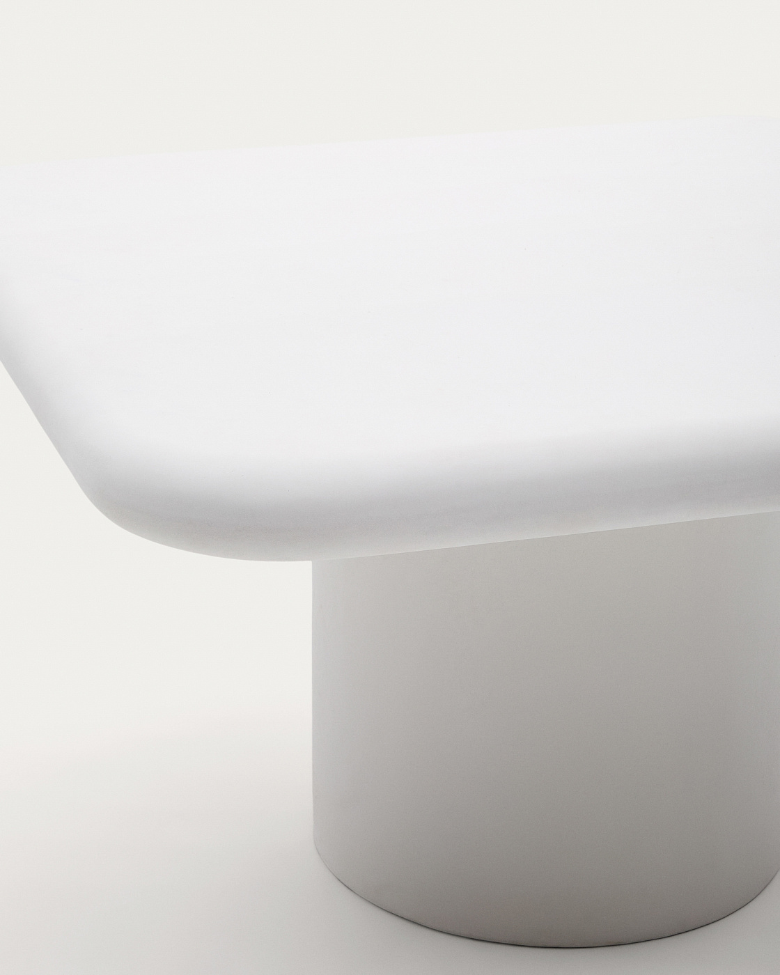 Уличный стол Addaia цемент, белый 135 x 135 см