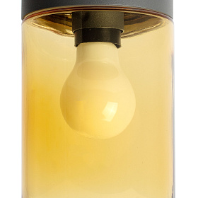 Потолочный уличный светильник Kila серый/янтарный