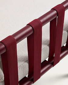 Комплект уличной мебели Omala из бордового алюминия и веревки