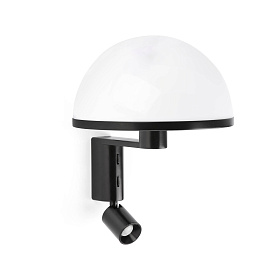 Настенный светильник DOME  черный 1xE27 3W 2700K