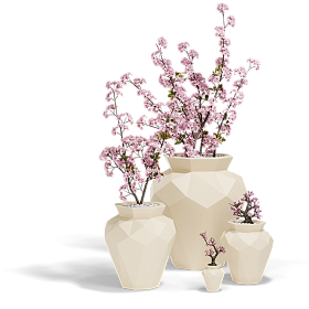 Кашпо Origami Hanami 92x92x120