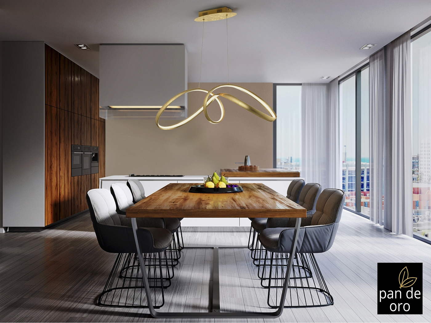 Подвесной светильник Lia золотой