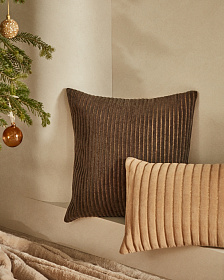 Merry Чехол на подушку коричневого цвета, 100% хлопок