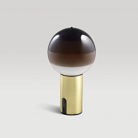 Настольный светильник Dipping Light Portable шоколадный-матовая латунь