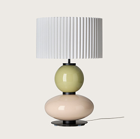 Настольная лампа Mapi NAC143 Matt black с абажуром 4024