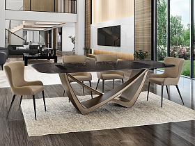 Genesis Обеденный стол 240 -бронзовый