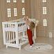Кроватка для новорожденного Lillaland - модель Lilla Aria (НИК23)белая