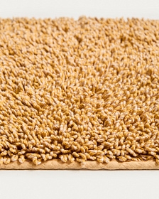 Коврик для ванной Aroia горчичный из меланжевого букле 50 x 70см