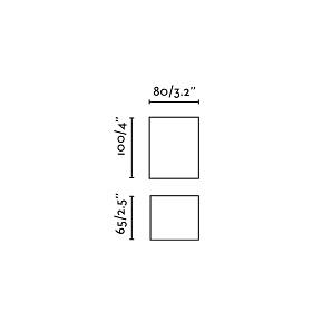 LUNE Терракотовый квадратный настенный светильник