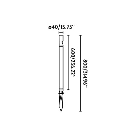 Светильник Bezel черный LED 8W 2700K