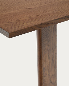 Arlen Раздвижной стол из массива дуба и шпона с отделкой ореха 200(250) 95 см