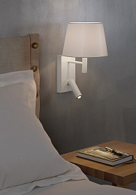 Бра Jerry Hotel A белый/белый абажур 