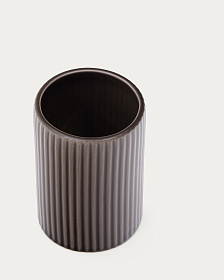 Стакан для зубных щеток Selime керамика коричневого цвета