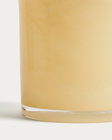 Ваза Endasi из желтого стекла 19,5см