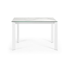 Стол Atta с белыми ножками 120(180)x80 см