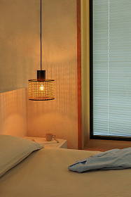 Подвесной светильник Mambo черный ротанг ø21