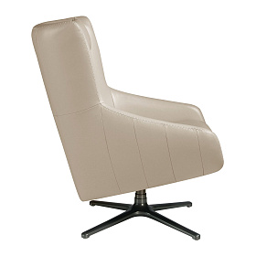 Поворотное кресло 5090/A1001-M5652 с кожаной обивкой