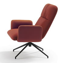 Поворотное офисное кресло Elle 348.55.4 Cinnabar 0656