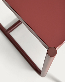 Комплект Sotil из 2 скамеек и стола из стали с гранатовой отделкой 183 x 83 cm