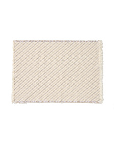 Коврик для ванной Janu из 100% хлопка жаккард цвета экрю 50 x 70 см
