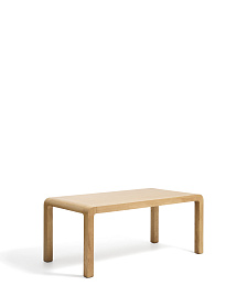 Раздвижной стол Erisia из массива дуба с натуральной отделкой, 180 (230) x 90 см