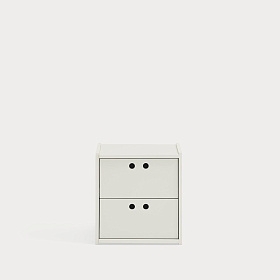 Прикроватная тумбочка Wally 2D белый