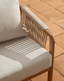 Комплект садовой мебели Sirte из алюминия с отделкой под дерево